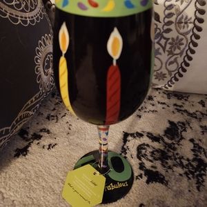 Lolita Birthday 50 and fabulous wine glass